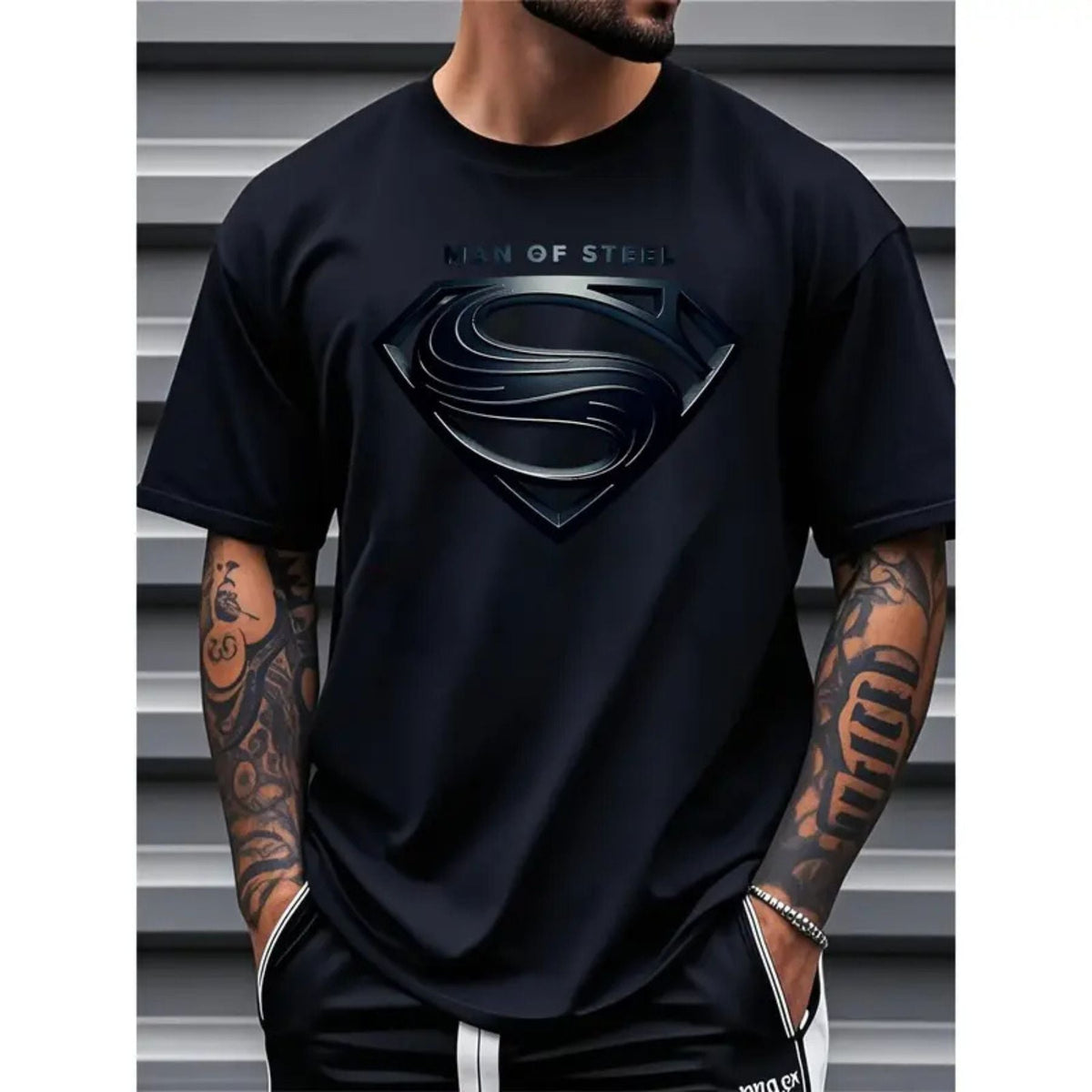 Justice League Men's Plus Size Casual T-Shirt – Iconic DC Comics Graphic Tee, Premium 100% Cotton Big & Tall Superhero Top, M