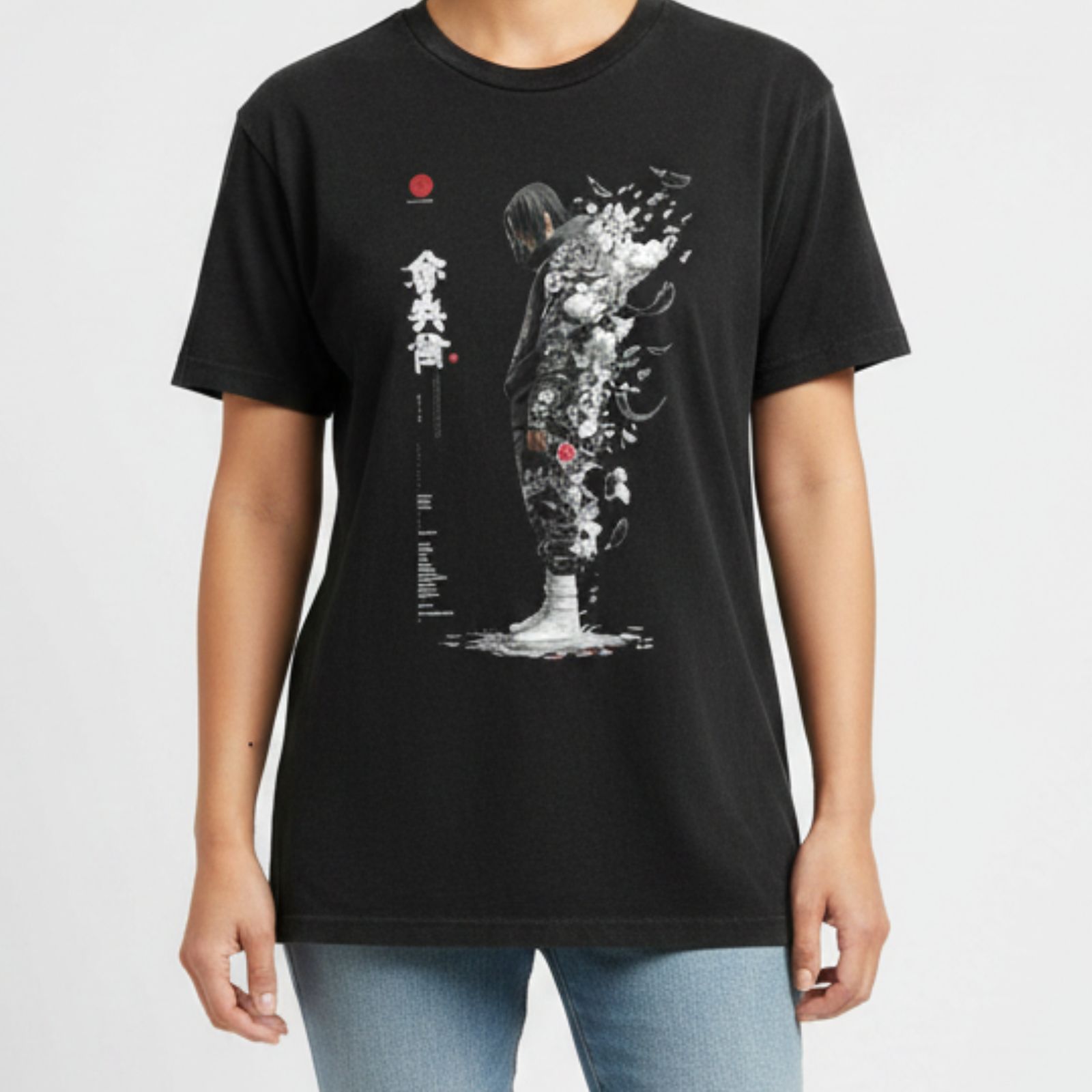 Black Dissolving Figure Graphic T Shirt 1 Black Dissolving Figure Graphic T Shirt 1