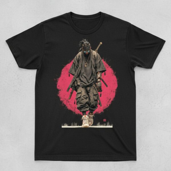 Cyberpunk Ninja Warrior Graphic Tee