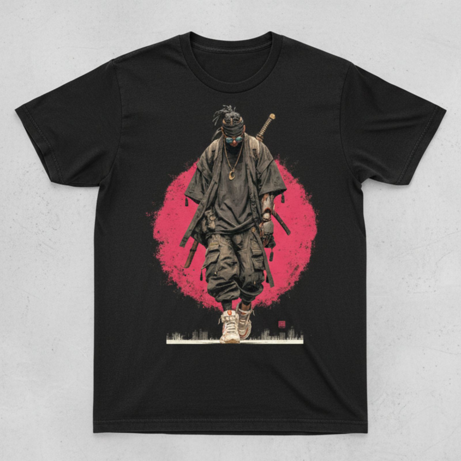Cyberpunk Ninja Warrior Graphic Tee Cyberpunk Ninja Warrior Graphic Tee