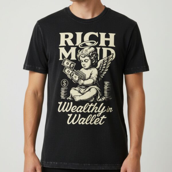 Rich Mind Wealthy Wallet T Shirt V2 1