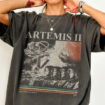 NASA Artemis II Mission T Shirt Comfort Colors Around The Moon Graphic Tee.jpg